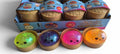 Mini Glitter Neon Dumpling Squishy toys in assorted colors