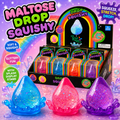 Maltose Dream Drop glitter squishy with splash display stand